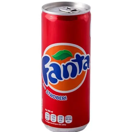 Fanta Strawberry 250Ml Kaleng