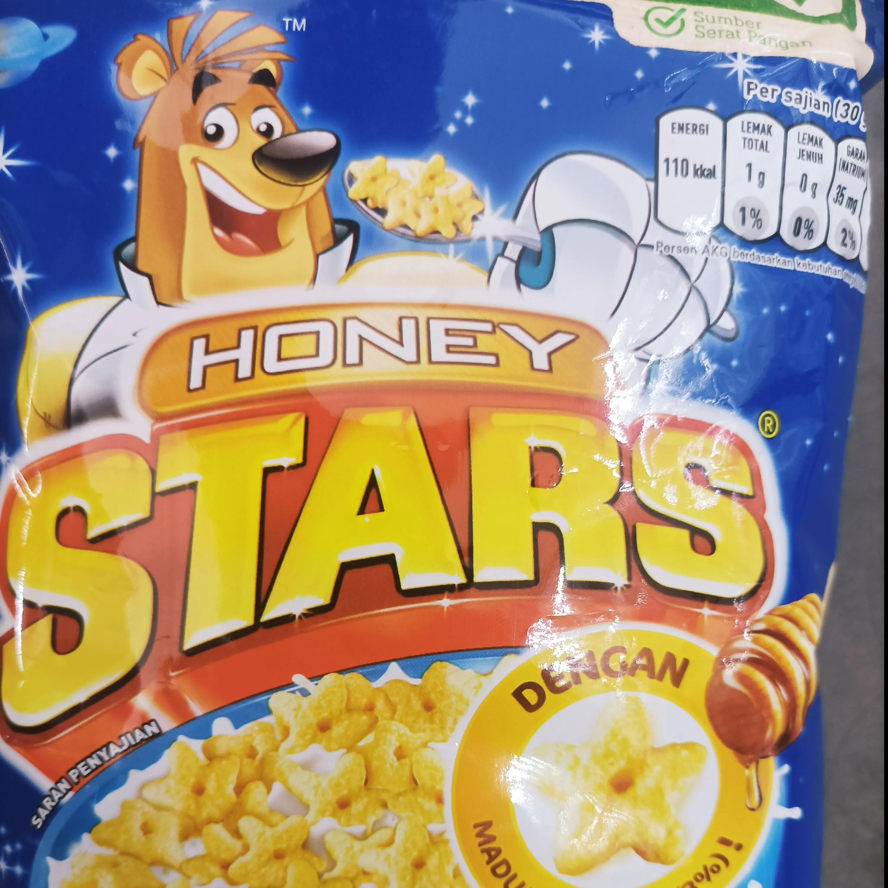 Honey Stars Cereal Pouch 70 gr