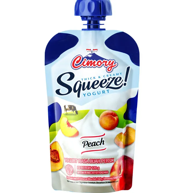 Cimory Yogurt Squezee Peach 125 ml