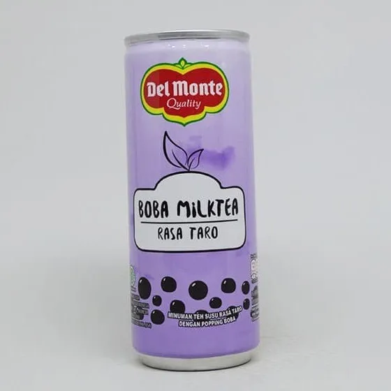 DelMonte RTD Boba Milk Tea Rasa Taro 240ml