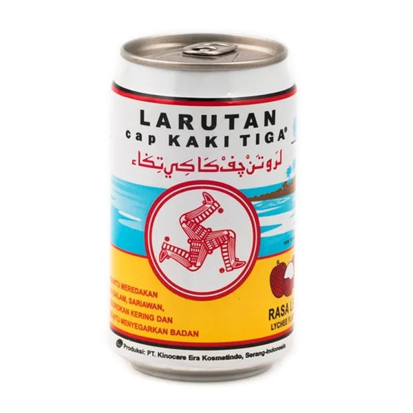 Larutan Cap Kaki Tiga Leci 310 ml Kaleng