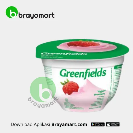 'GREENFIELDS YOGURT STRAWBERRY 125GR'
