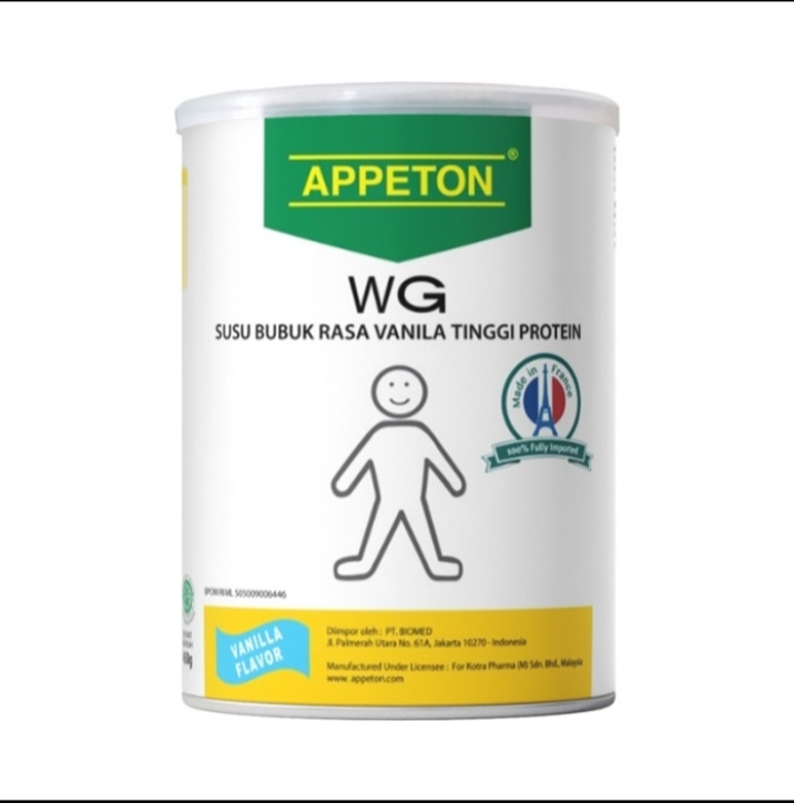 'Susu Appeton Weight Gain Adult Vanilla 450 Gram'