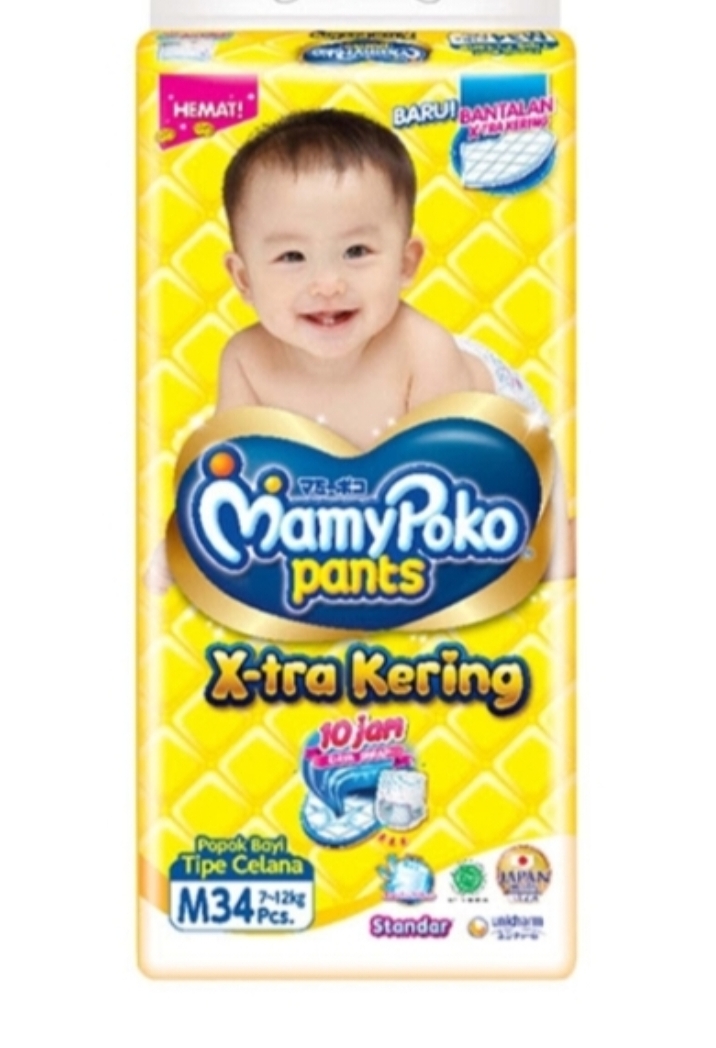 'Popok Mamy Pants Standar  M 34 Yellow 1 Pcs'