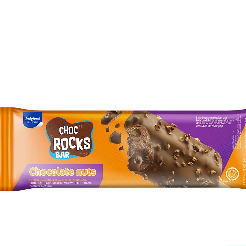 Es Krim Chock Rock Coklat Nuts