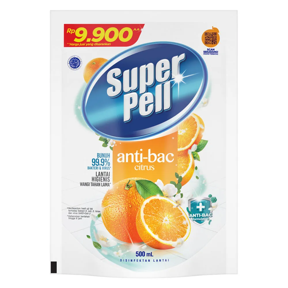 Super Pell Anti Bacterial Citrus 500 ml