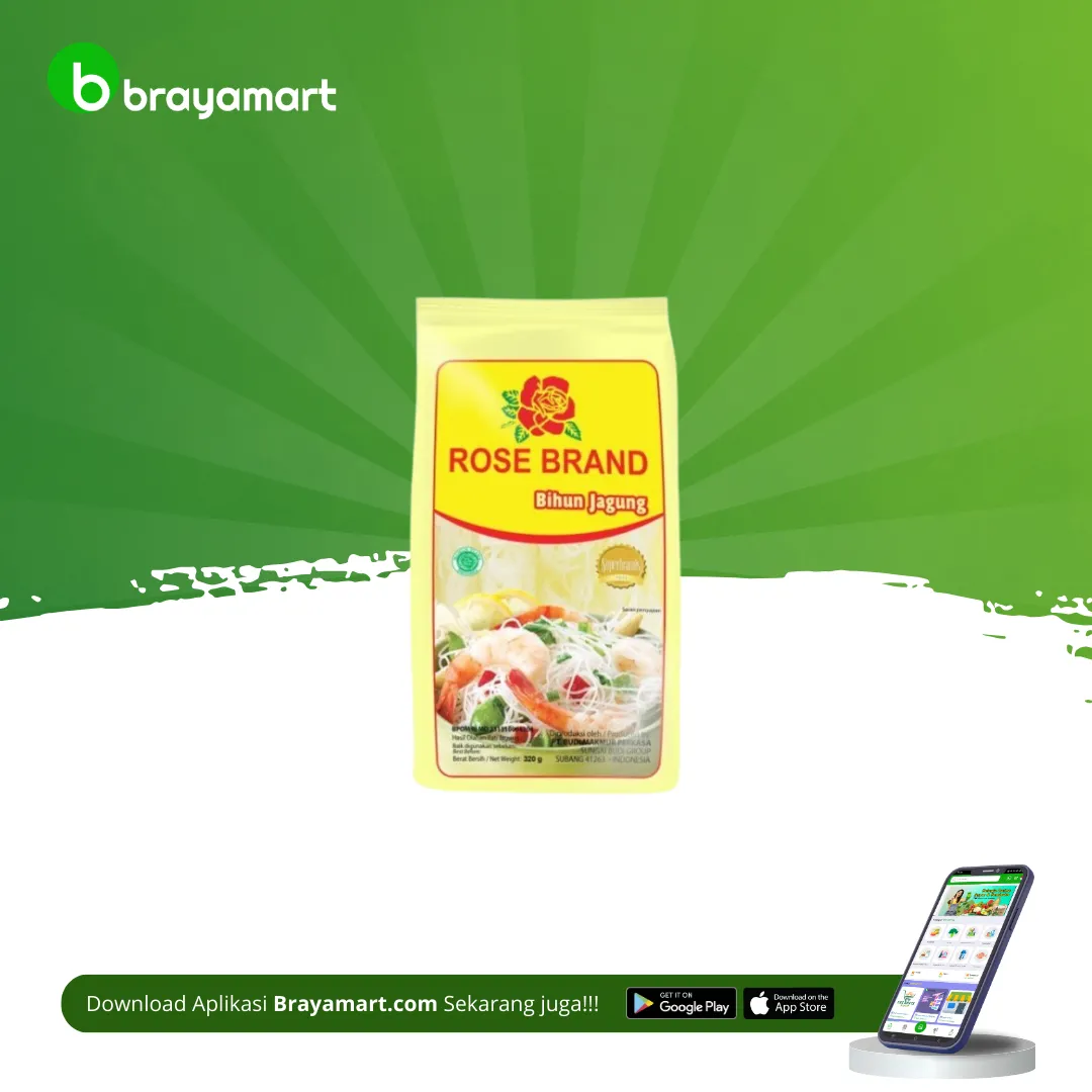 Vermicelli Corn / Bihun Jagung (Rosebrand @320gr)