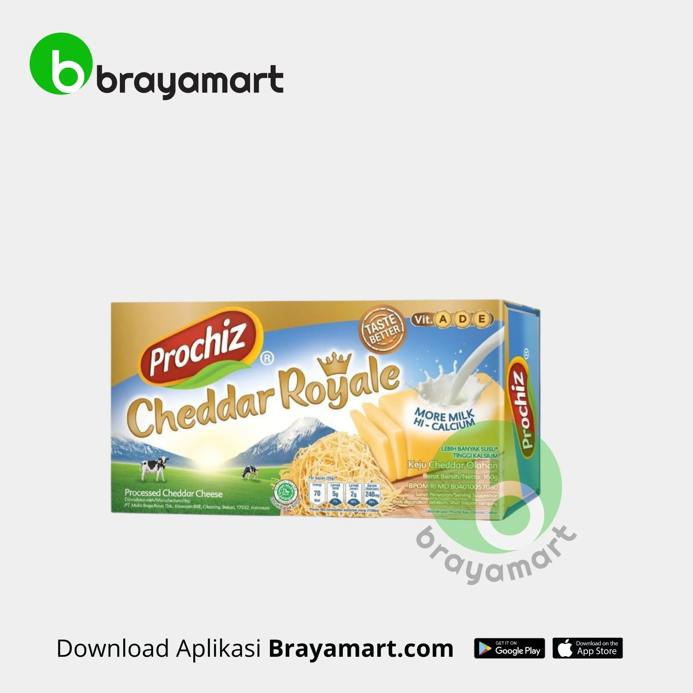 'Keju Prochiz Cheddar Royale 160Gr'