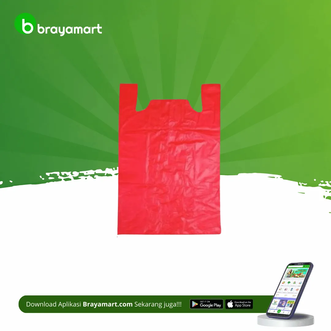 Uk.24 Red Plastic Bag