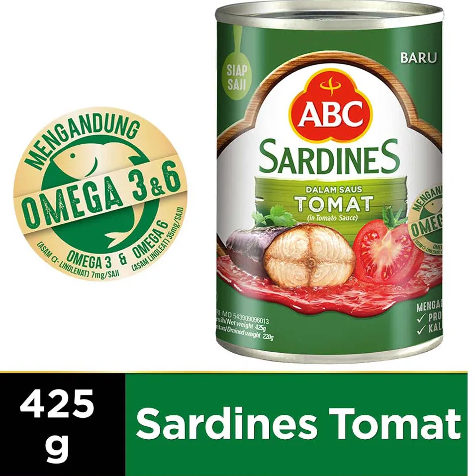 ABC Sardines Tomat Besar 425 gr