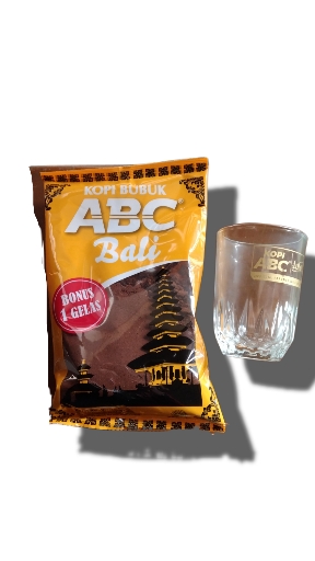'Kopi ABC Bali 500 gram dan gratis 1 gelas'