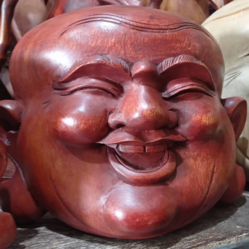 'Topeng happy budha 25cm'