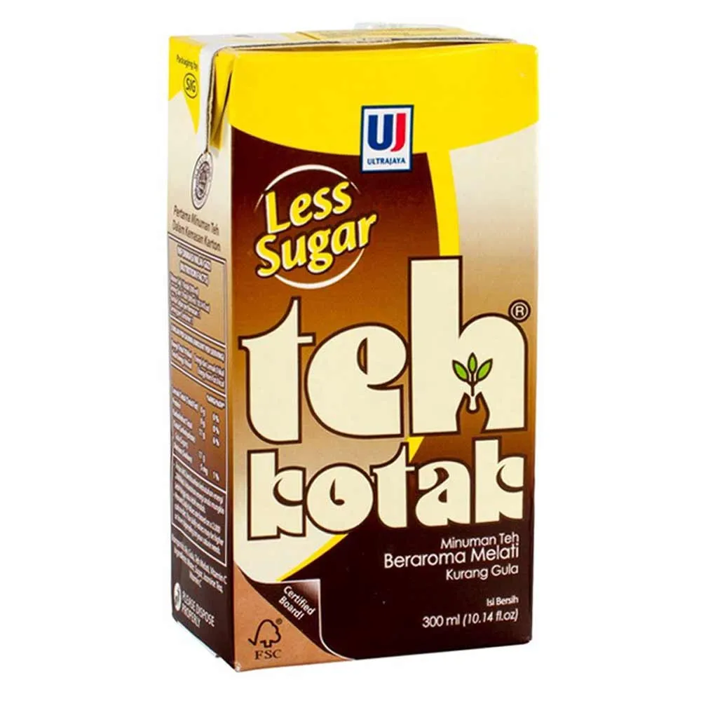 'Teh Kotak Less Sugar 300 Ml'