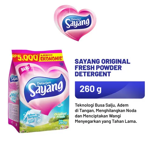 'Detergent Sayang Powder 260 gr (beli 2 gratis 1)'