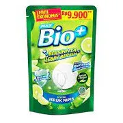 Bio+ Sabun Cuci Piring Jeruk Nipis Anti Bakteri Pouch 500 ml