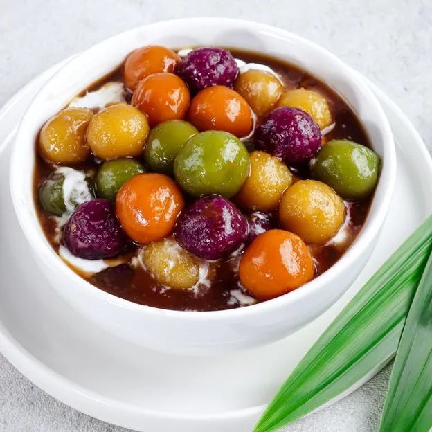 Sweet Potato Ball Compote