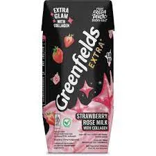 'Greenfields Extra Strawberry Rose Milk With Collagen 200 ml'