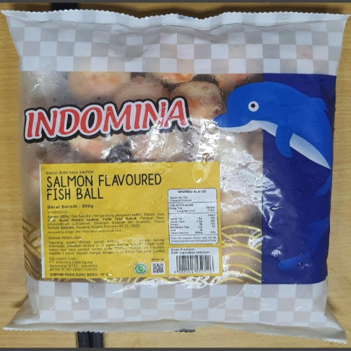 'Indomina Salmon Flavoured Fish Ball 500 Gr'