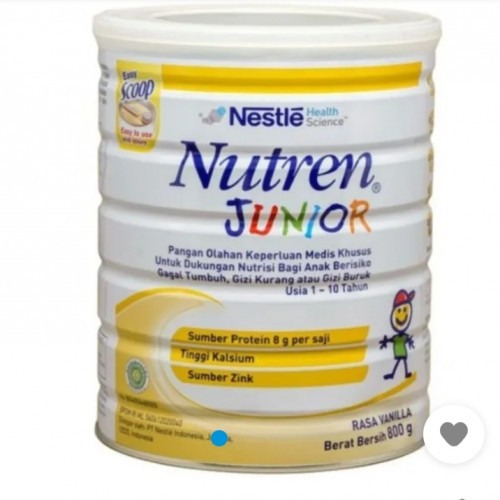 'Susu Nutren Junior 1 - 10 Th Vanilla 800 Gram 1 Pcs'