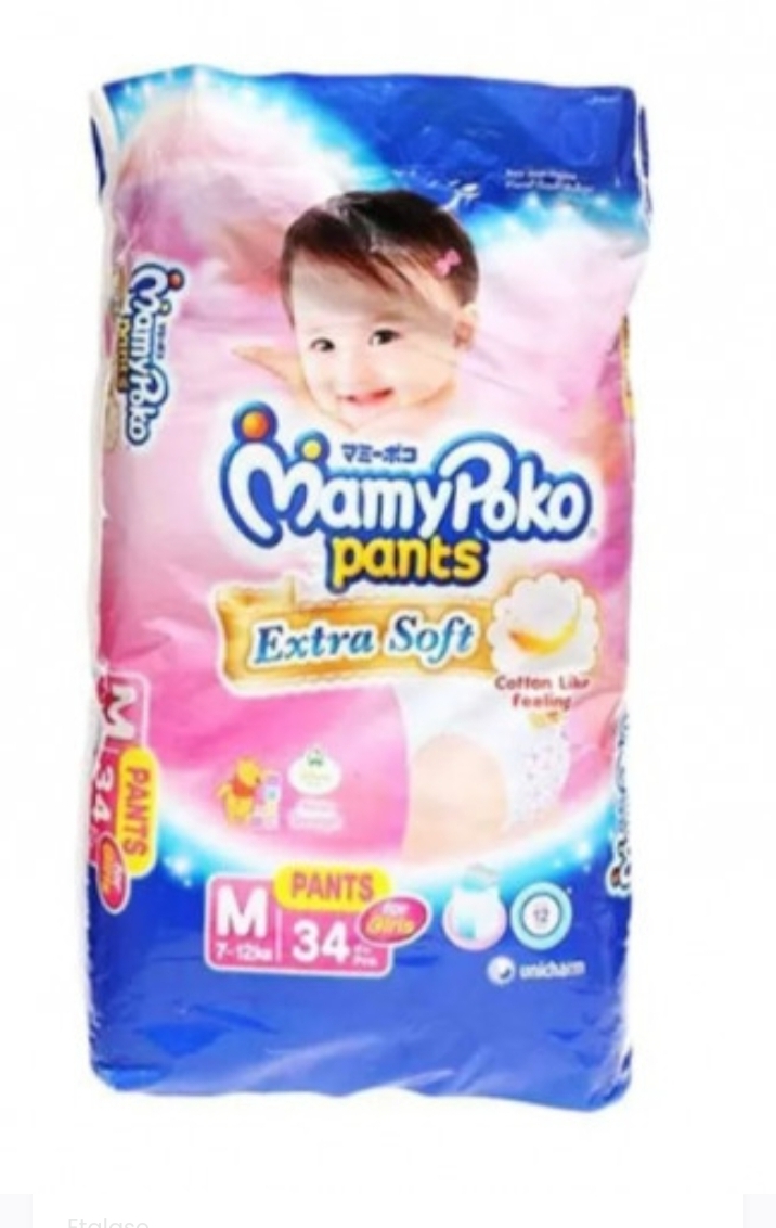 Popok Mamy Poko Extra Soft Pants Girl M 34 Ket 1 Pcs