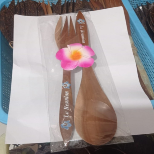 'Sendok Garpu Nama Kayu Aren Ket 1 Pcs'