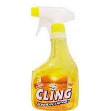 Cling Glass Cleaner Lemon Fresh Spray 440 ml