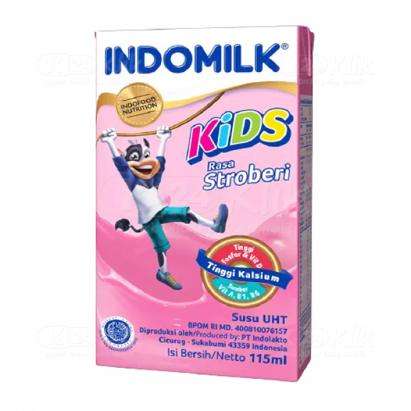 Indomilk Kids Strawberry UHT Milk 115 ml