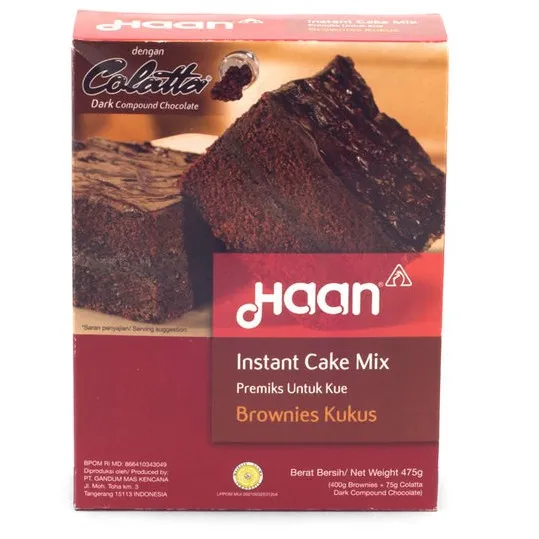 Haan Instant Cake Mix Brownies 475gr