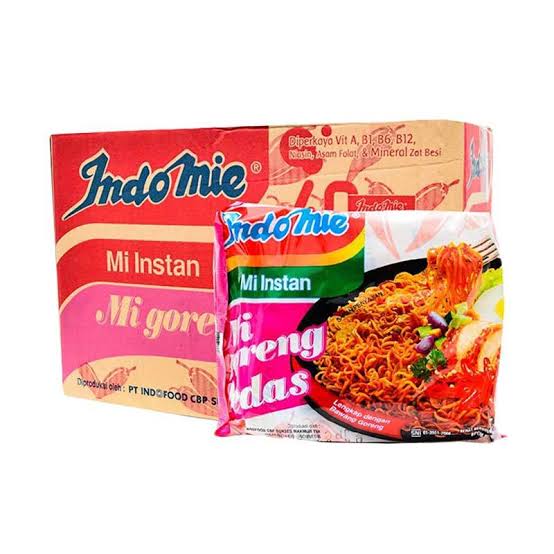 'Indomie goreng pedas 1 box isi 40 pcs'